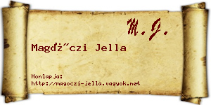 Magóczi Jella névjegykártya
